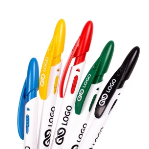 Stylo à bille Rico White - Noir