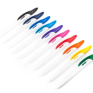 Stylo à bille Rico White - Noir